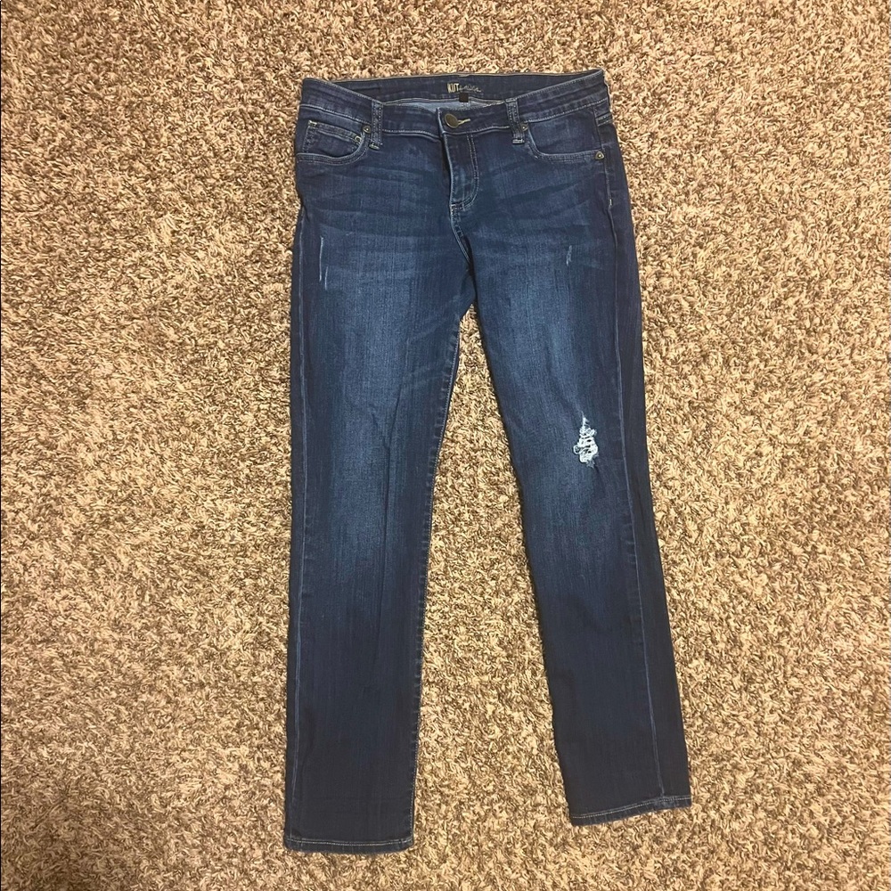 Kut from the Kloth distress dark wash jeans - size 6